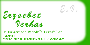 erzsebet verhas business card